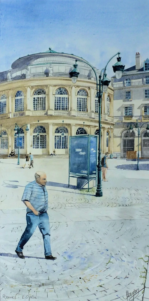 Rennes, l'Opéra     50x70     400€